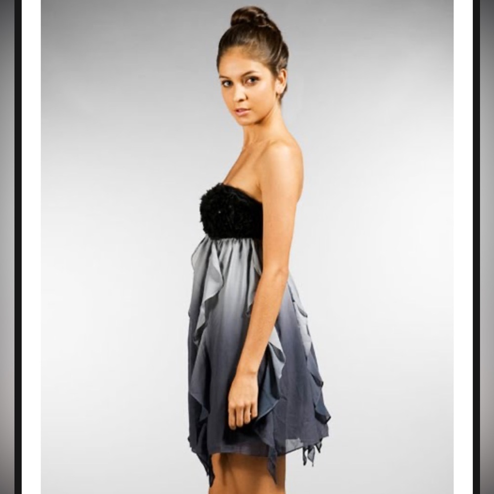 🖤 LaRok Y2K🖤 Size Large Strapless Fun Cocktail Dress EUC No flaws